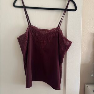 Lulu’s Maroon Silk Tank